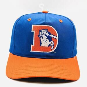 Vintage 90s Denver Broncos Snapback Hat Cap Eastport NFL Twill DS NOS NWT VTG